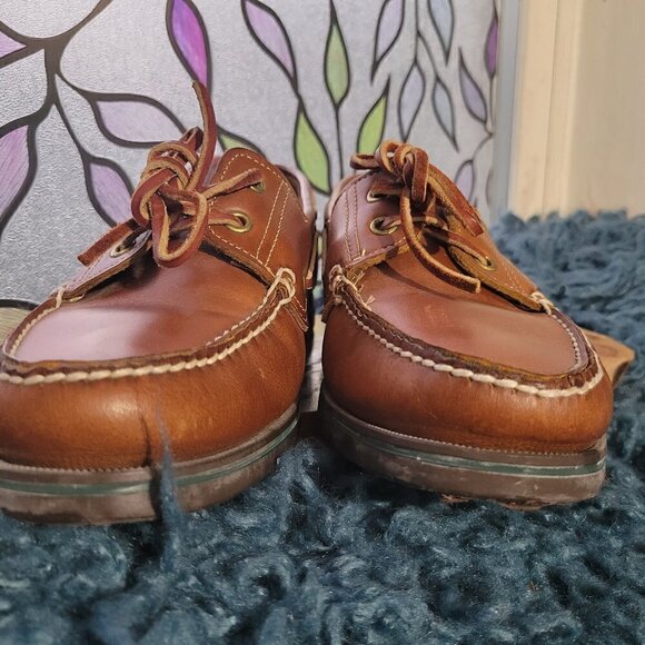 Dexter Vintage Men's Leather Boat Shoes Size 8M - Picture 4 of 11